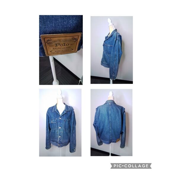 Ralph Lauren Jackets & Blazers - Polo Ralph Lauren USA Vintage Chore Jacket Women Large with Slash Pockets #W2604
